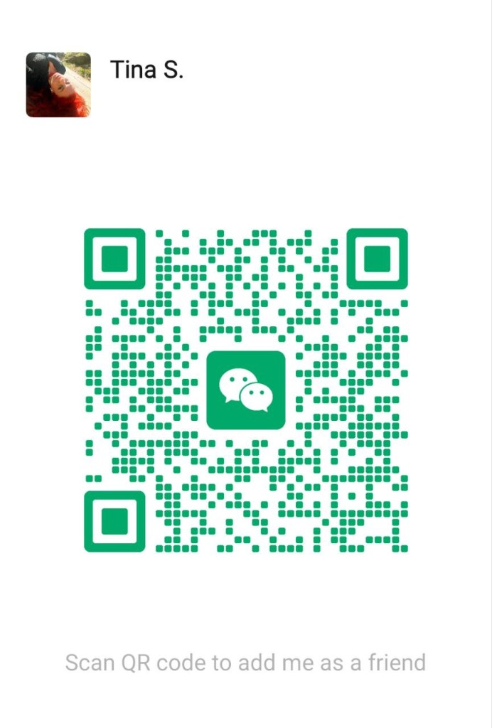 WeChat QR code for Tina S.