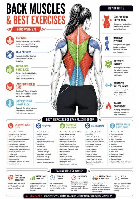 Atlas Training page: back muscles and best exercises