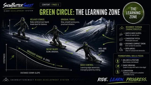 Slope Difficulty Guide page: green circle, the learning zone