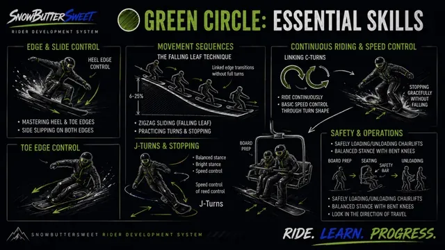 Slope Difficulty Guide page: green circle essential skills