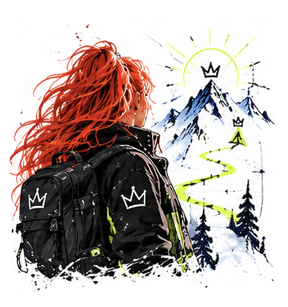 Rider looking toward a mountain path represented as an SBSWEET research journey